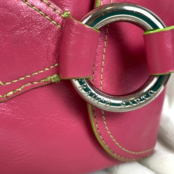 Franco Sarto Pink Purse w/ Green Accents - Picture 2 of 5